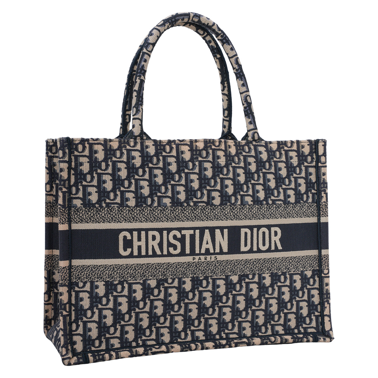 CHRISTIAN DIOR(USED)디올 오블리크 북토트 미듐